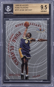 1999-2000 NBA Hoops "Pure Players" #PP5 Kobe Bryant (#389/500) - BGS GEM MINT 9.5